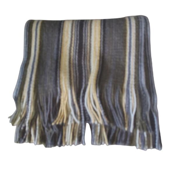 ECHO Soft Acrylic Scarf Japan Multicolor Mens Size OS Flaw - Picture 1 of 5